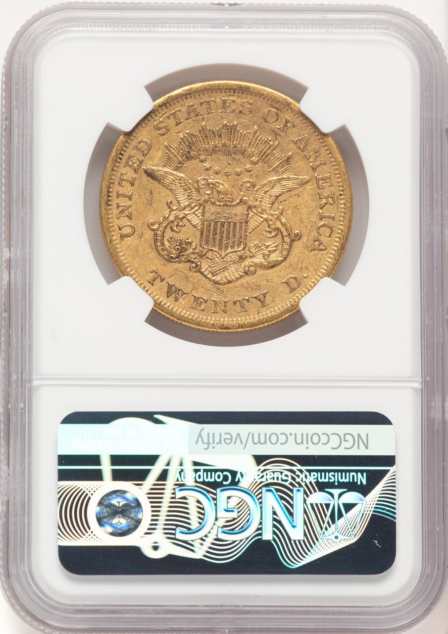 1863 $20 Liberty Double Eagle NGC AU55 (521828016)