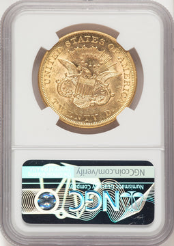 1864 $20 Liberty Double Eagle NGC AU58 (521828018)
