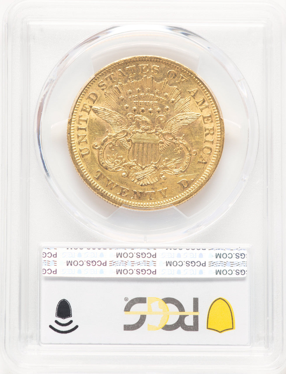 1869 $20 Liberty Double Eagle PCGS AU58 (521828028)