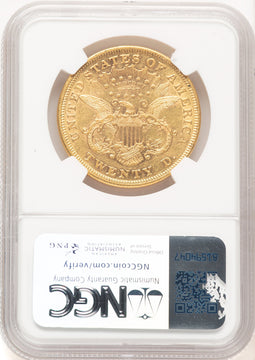 1870 $20 Liberty Double Eagle NGC AU55