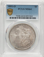 1891-O Morgan Dollar PCGS MS64