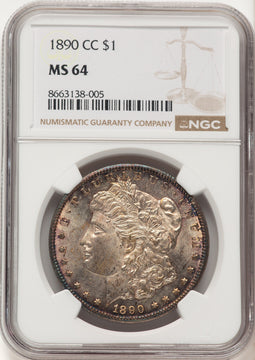 1890-CC Morgan Dollar NGC MS64 (521834010)