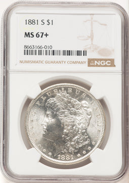 1881-S Morgan Dollar NGC MS67+ (521834023)