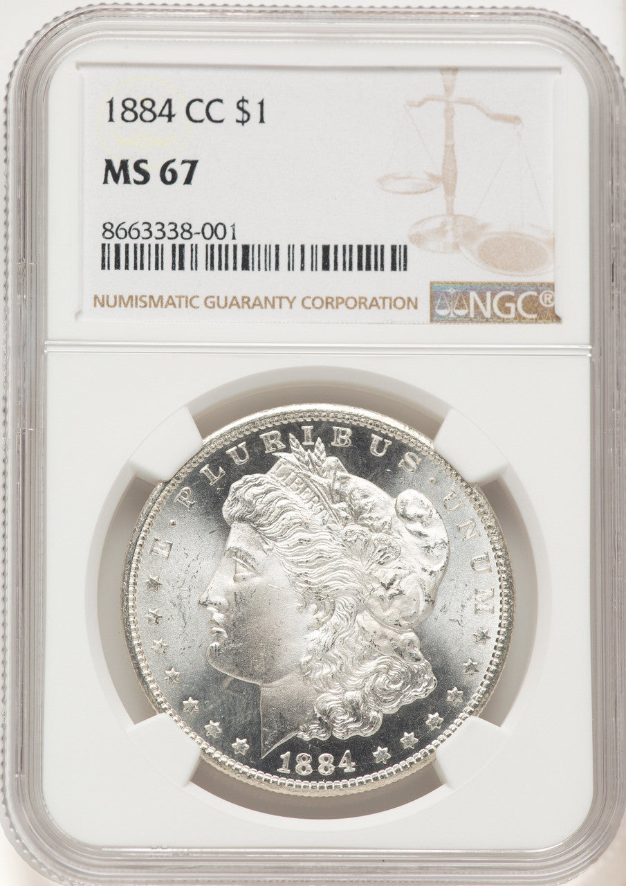 1884-CC Morgan Dollar NGC MS67 (521834031)