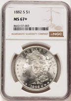 1882-S Morgan Dollar NGC MS67+ (521835005)