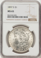 1897-S Morgan Dollar NGC MS65