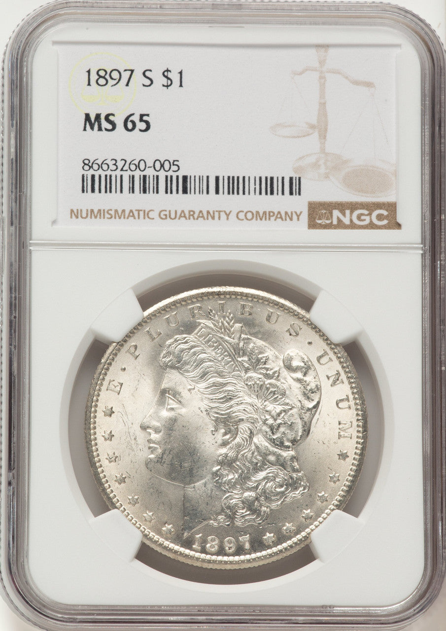 1897-S Morgan Dollar NGC MS65