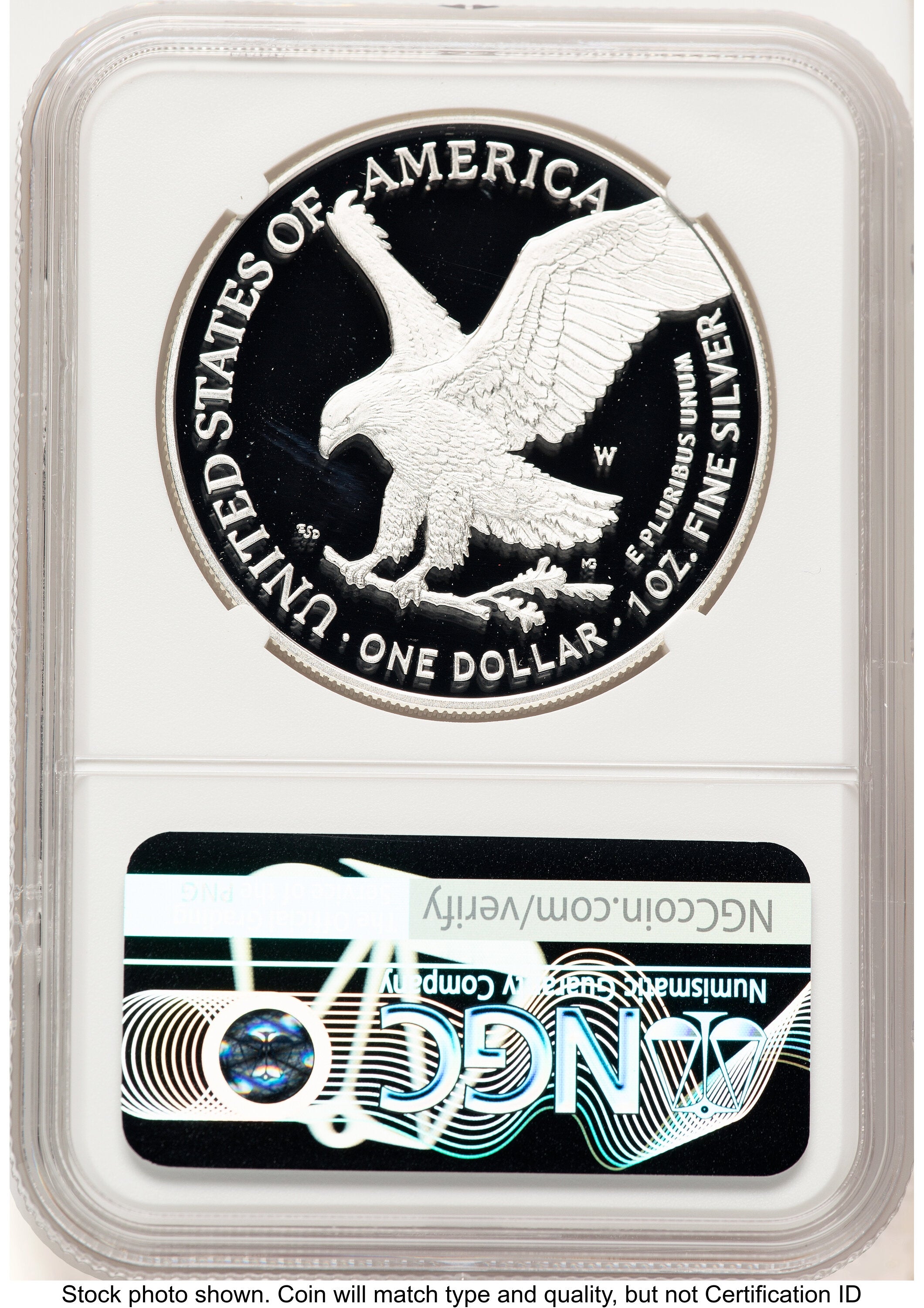 2025-W Proof Silver Eagle Privy Laser Engraved 1 oz Red Book NGC