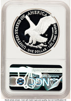 2025-W Proof Silver Eagle Privy Laser Engraved 1 oz Red Book NGC PF70