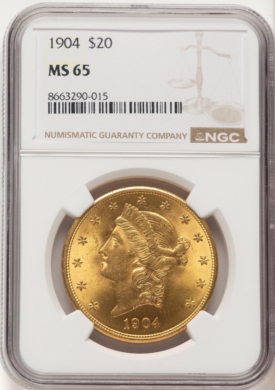1904 $20 Liberty Liberty Double Eagle NGC MS65 (521946013)