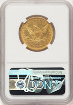 1844-O $10 Liberty Eagle Details NGC AU50