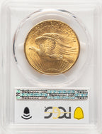 1908 $20 NO MOTTO Saint-Gaudens Double Eagle PCGS MS65+ (521987123)