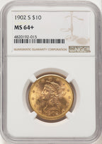 1902-S $10 Liberty Eagle NGC MS64+