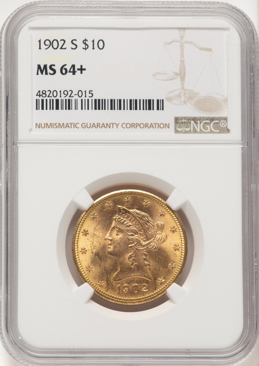 1902-S $10 Liberty Eagle NGC MS64+