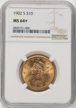 1902-S $10 Liberty Eagle NGC MS64+ (521987237)