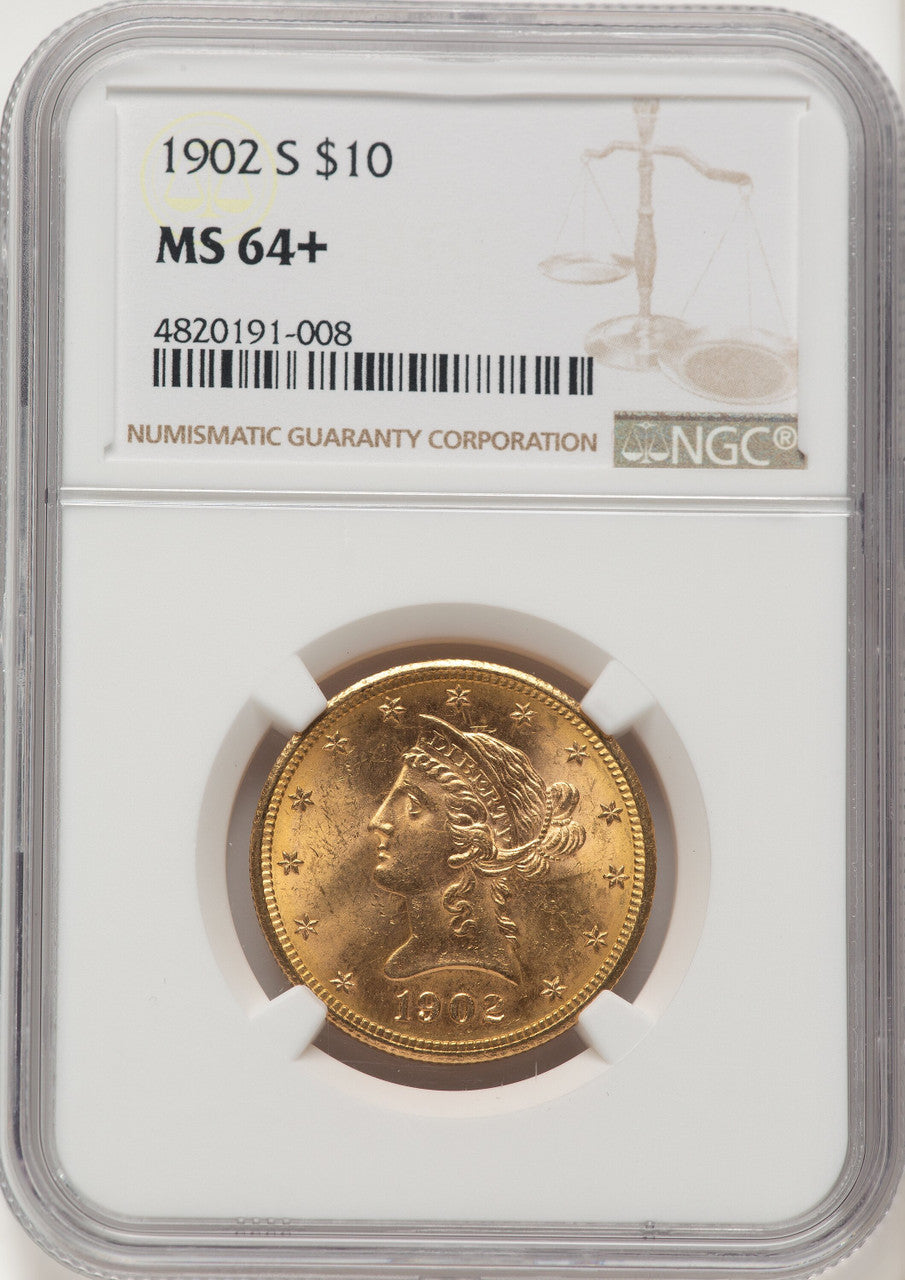 1902-S $10 Liberty Eagle NGC MS64+ (521987237)
