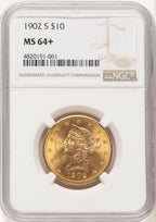 1902-S $10 Liberty Eagle NGC MS64+ (521987242)