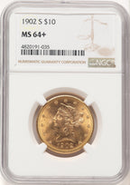 1902-S $10 Liberty Eagle NGC MS64+ (521987243)
