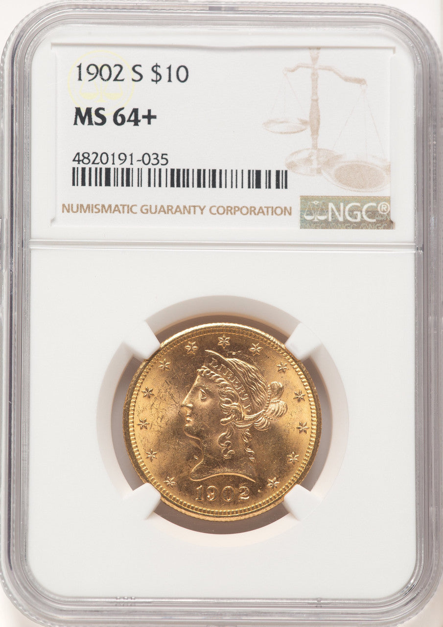 1902-S $10 Liberty Eagle NGC MS64+ (521987243)