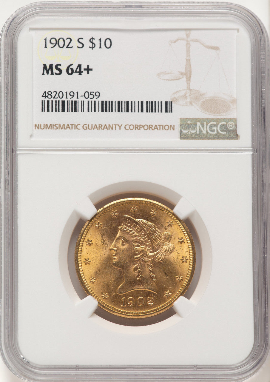 1902-S $10 Liberty Eagle NGC MS64+ (521987244)