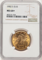 1902-S $10 Liberty Eagle NGC MS64+ (521987245)