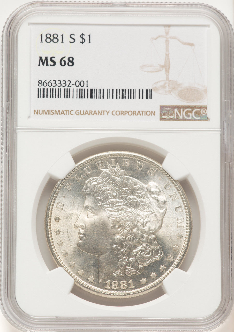 1881-S Morgan Dollar NGC MS68 (522030014)