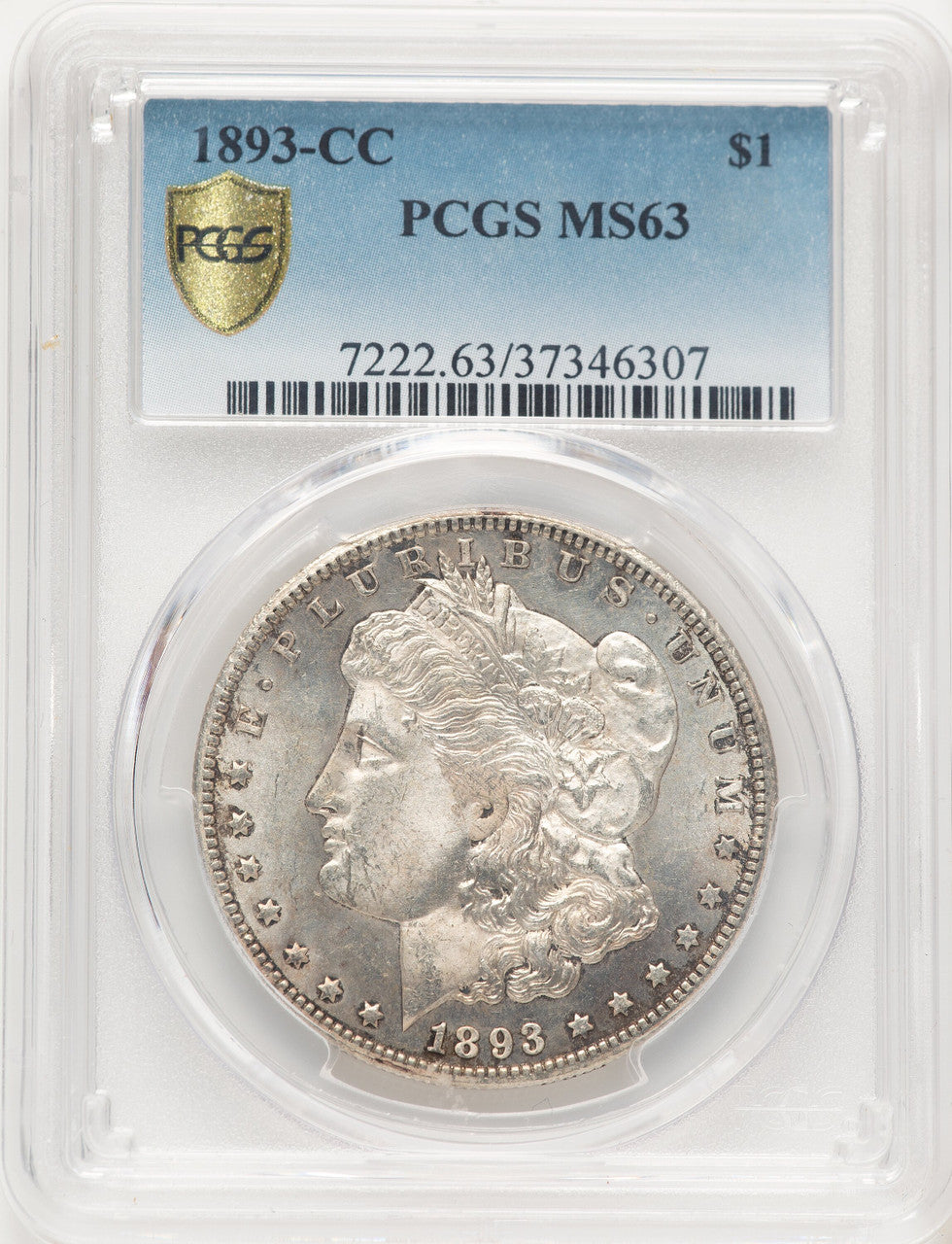 1893-CC Morgan Dollar PCGS MS63 (522030048)