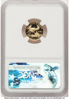 2017-W Proof Gold Eagle 1/10 oz FR Blue NGC PF70