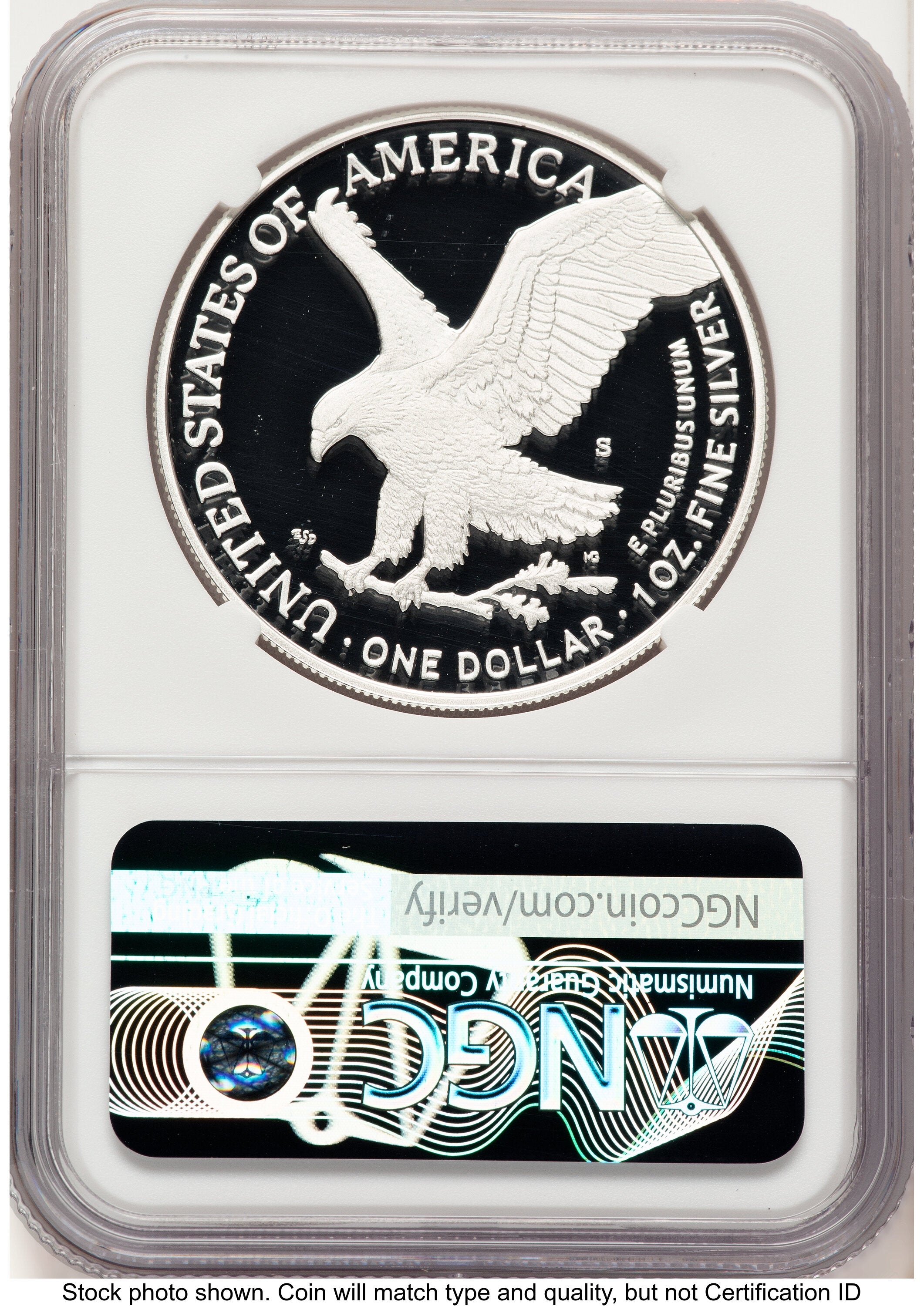2025-S Proof Silver Eagle Privy U.S. Navy 250th Anniversary 1 oz AR Mike Castle NGC PF70