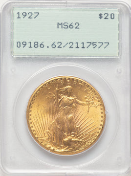1927 $20 Saint-Gaudens Double Eagle PCGS MS62 (522195010)