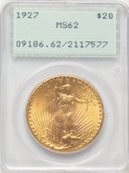 1927 $20 Saint-Gaudens Double Eagle PCGS MS62 (522195010)
