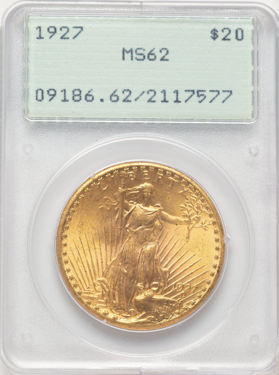 1927 $20 Saint-Gaudens Double Eagle PCGS MS62 (522195010)