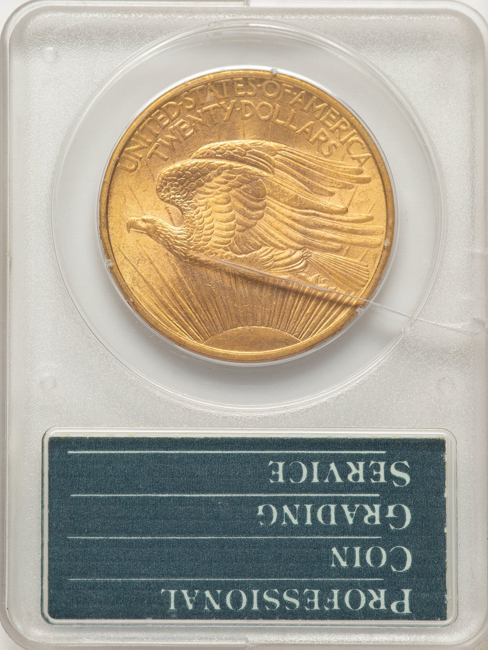 1908 $20 NO MOTTO Saint-Gaudens Double Eagle PCGS MS61