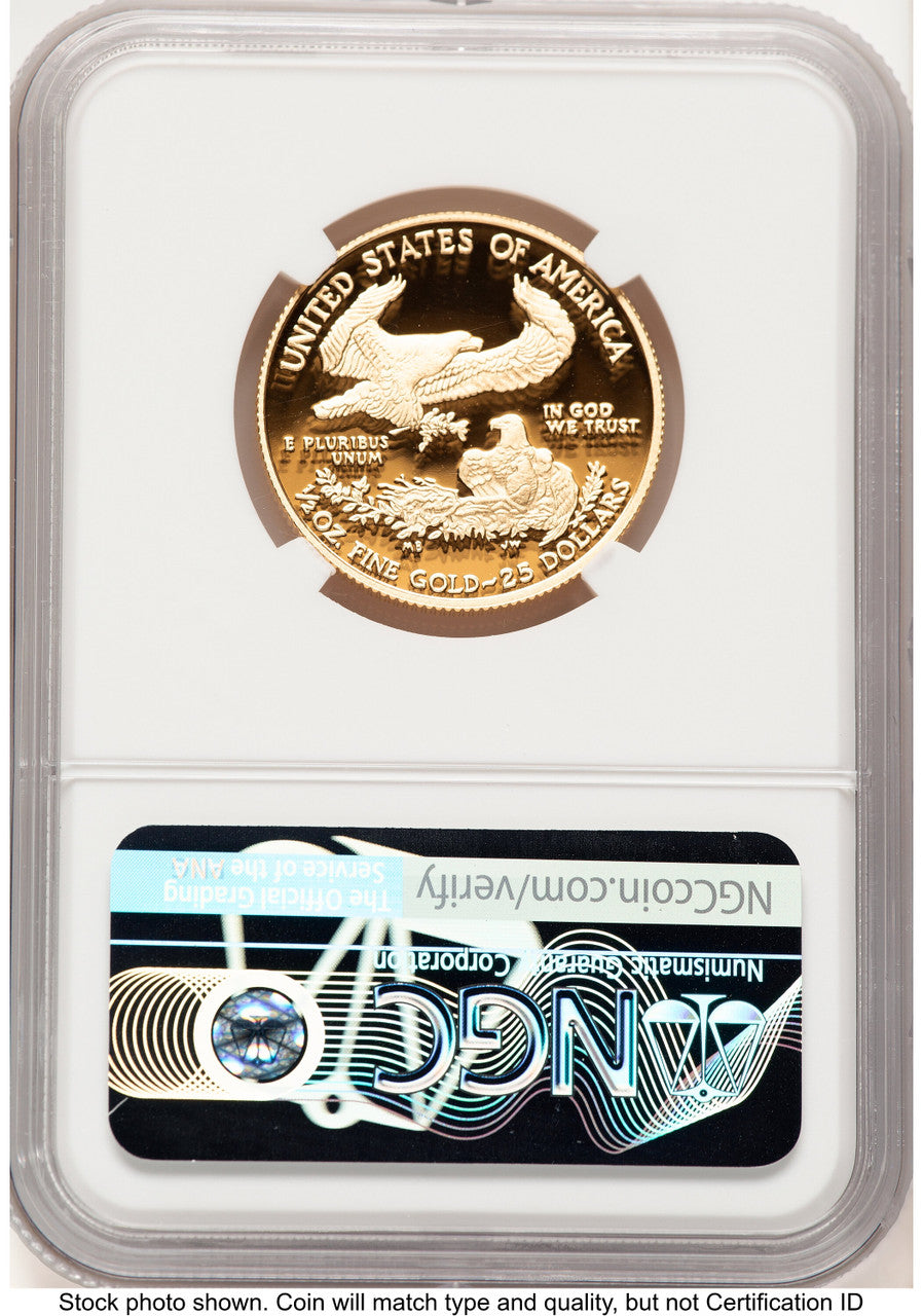 2013-W Proof Gold Eagle 1/2 oz NGC PF70 Ed Moy