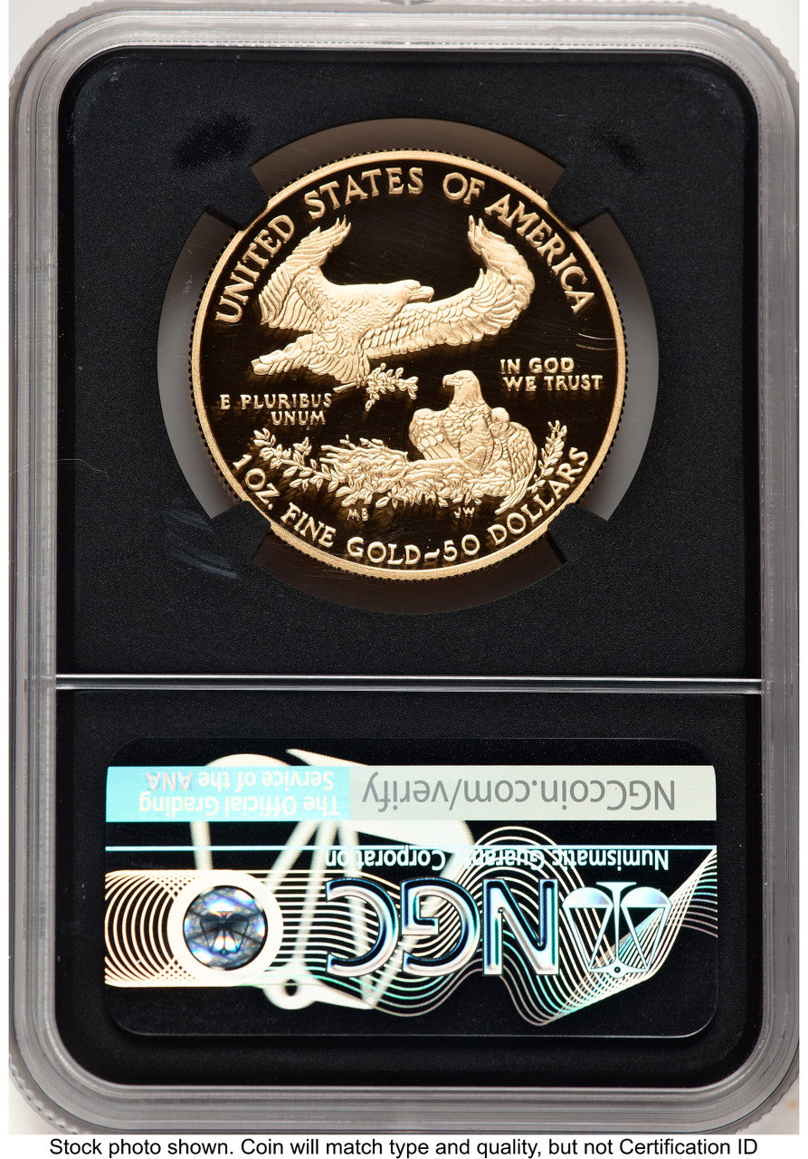 2021-W Type 1 Proof Gold Eagle 1 oz FDI John NGC PF70 Mercanti (522200071)