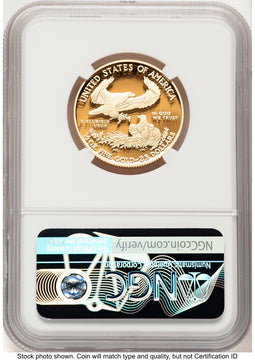 2018-W Proof Gold Eagle 1/2 oz NGC PF70 Ed Moy