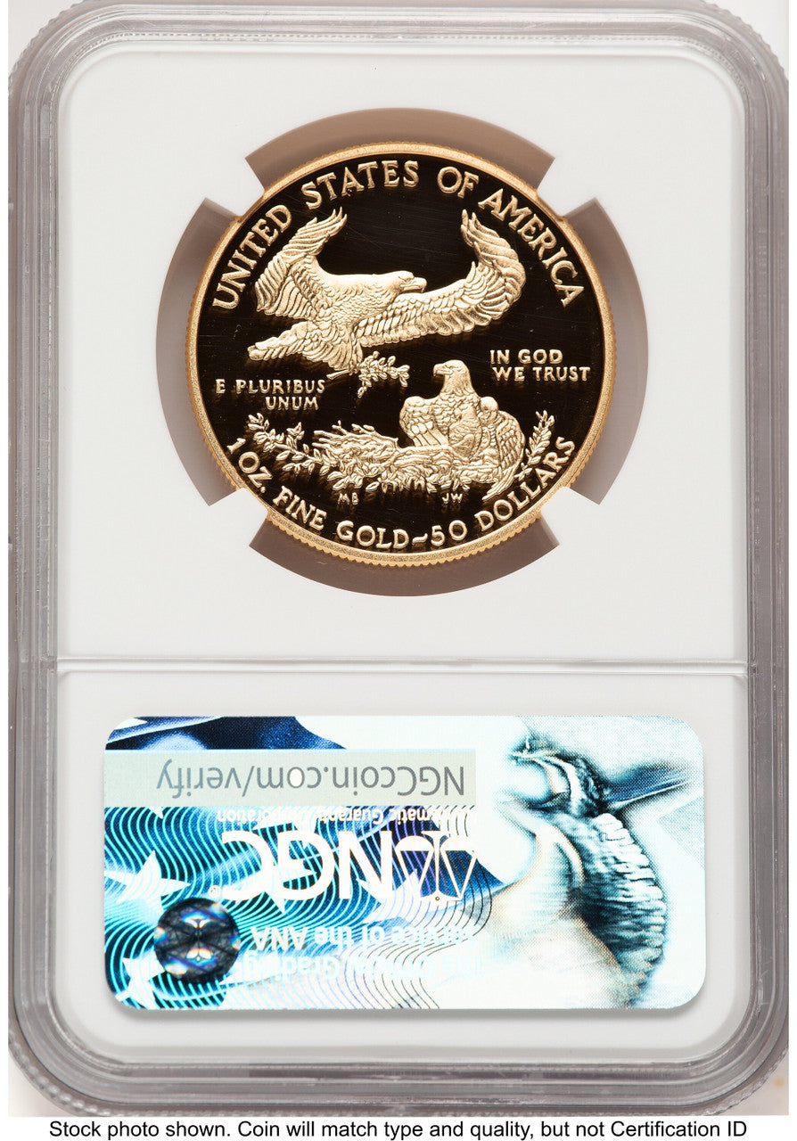 2017-W Proof Gold Eagle 1 oz NGC PF70 Ed Moy (522200075)