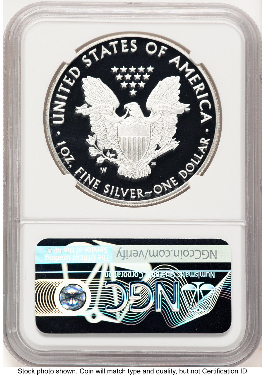 2019-W Proof Silver Eagle 1 oz NGC PF70 Ed Moy