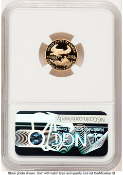 2005-W Proof Gold Eagle 1/10 oz Brown Label NGC PF70