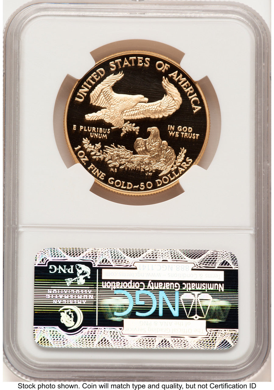 2005-W Proof Gold Eagle 1 oz Brown Label NGC PF70 (522209016)