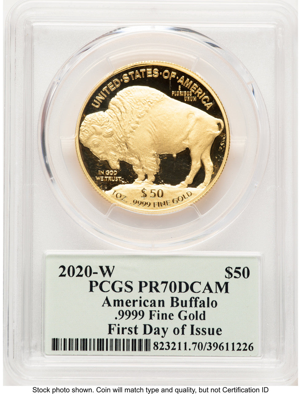 2020-W Proof Gold Buffalo 1 oz FDI PCGS PR70 Thomas Cleveland