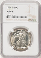 1938-D 50C Walking Liberty Half Dollar NGC MS65 (522233017)