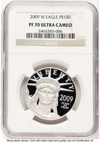 2009-W Proof Platinum Eagle 1 oz Brown Label NGC PF70