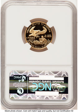 2001-W Proof Gold Eagle 1/4 oz Brown Label NGC PF70