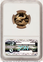 2001-W Proof Gold Eagle 1/4 oz Brown Label NGC PF70