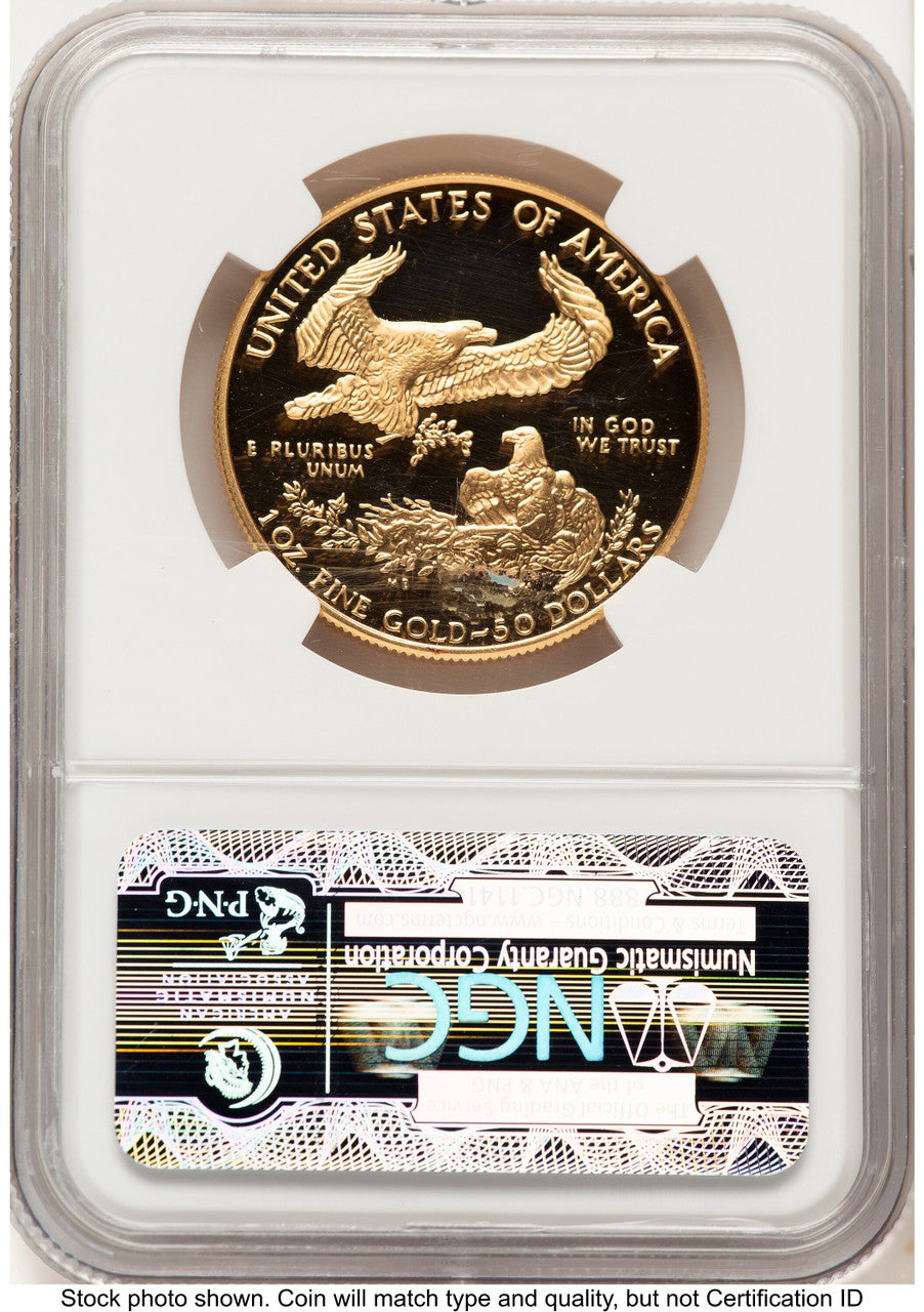 1993-W Proof Gold Eagle 1 oz Brown Label NGC PF70 (522240164)