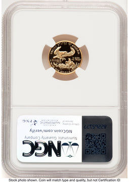 1998-W Proof Gold Eagle 1/10 oz Brown Label NGC PF70 (522240183)