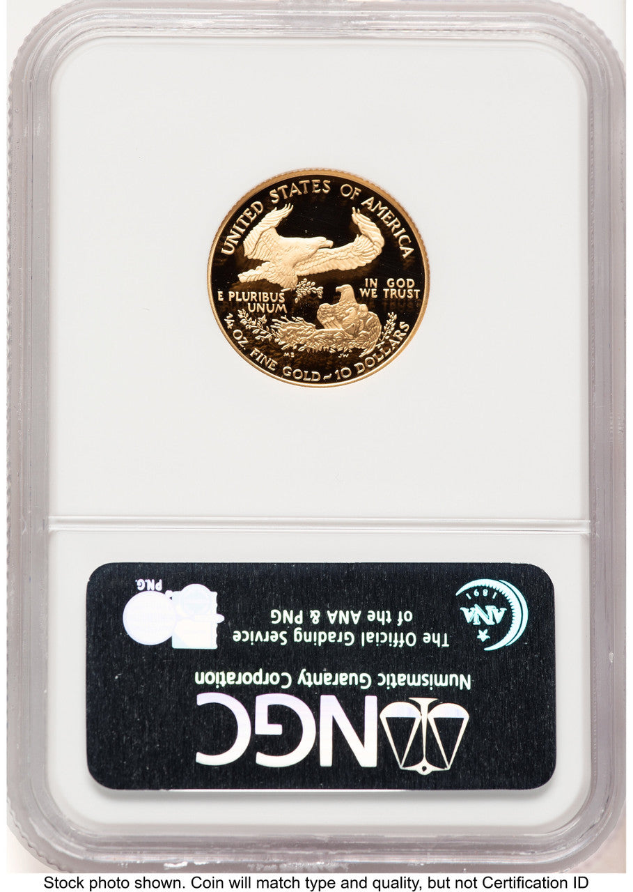 2005-W Proof Gold Eagle 1/4 oz Brown Label NGC PF70