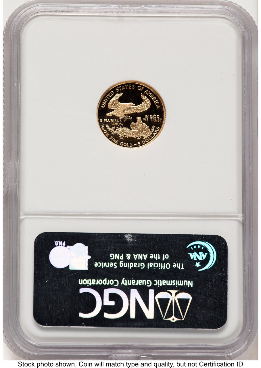 2008-W Proof Gold Eagle 1/10 oz Brown Label NGC PF70 (522240245)