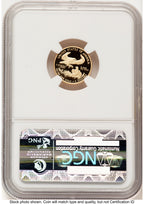 2011-W Proof Gold Eagle 1/10 oz ER Blue NGC PF70